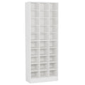 10 Tier Shoe Storage Cabinet with 30 Cubbies - Wood - Multiple Colors