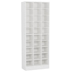 10 Tier Shoe Storage Cabinet with 30 Cubbies - Wood - Multiple Colors