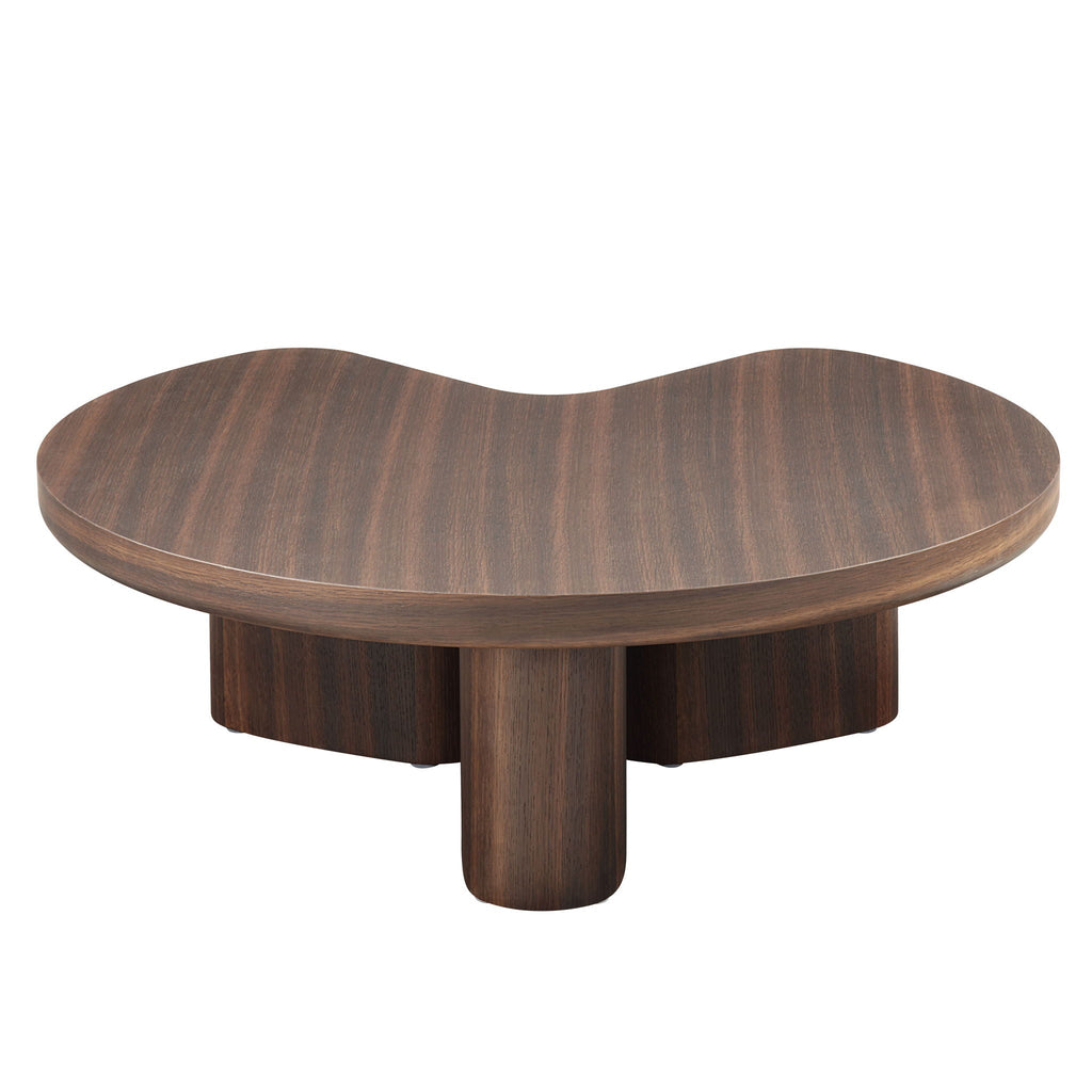 Brown Oak Coffee Table with MDF & Oak Veneer - 35" Square
