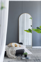 Celine Arch Body Mirror with Slim Frame - Black or Gold