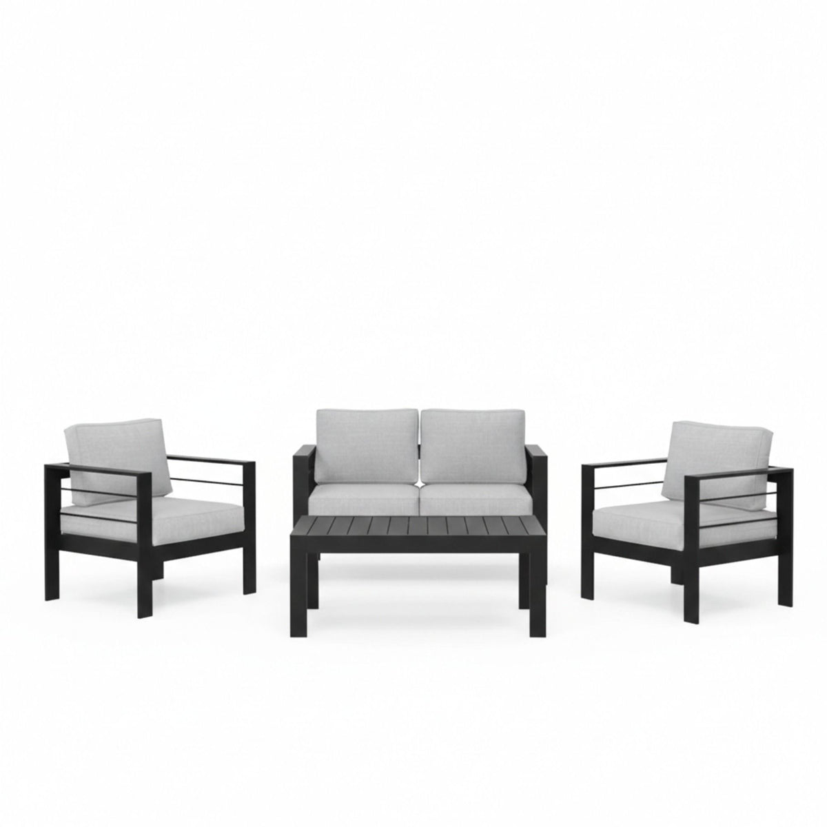 All-Weather Outdoor Patio Set with Thick Cushions - Multiple Colors