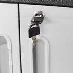 Sturdy Metal Tool Cabinet with Drawer & Locking Doors - Mobile Garage Storage