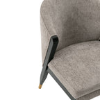 Ola Dining Chair with Solid Elm Wood Frame and High-Density Foam - Beige, Gray, or Dark Gray