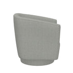 Fabric Swivel Accent Chair with Compact Design - Light Blue, Dark Green, White, Gray, Blue