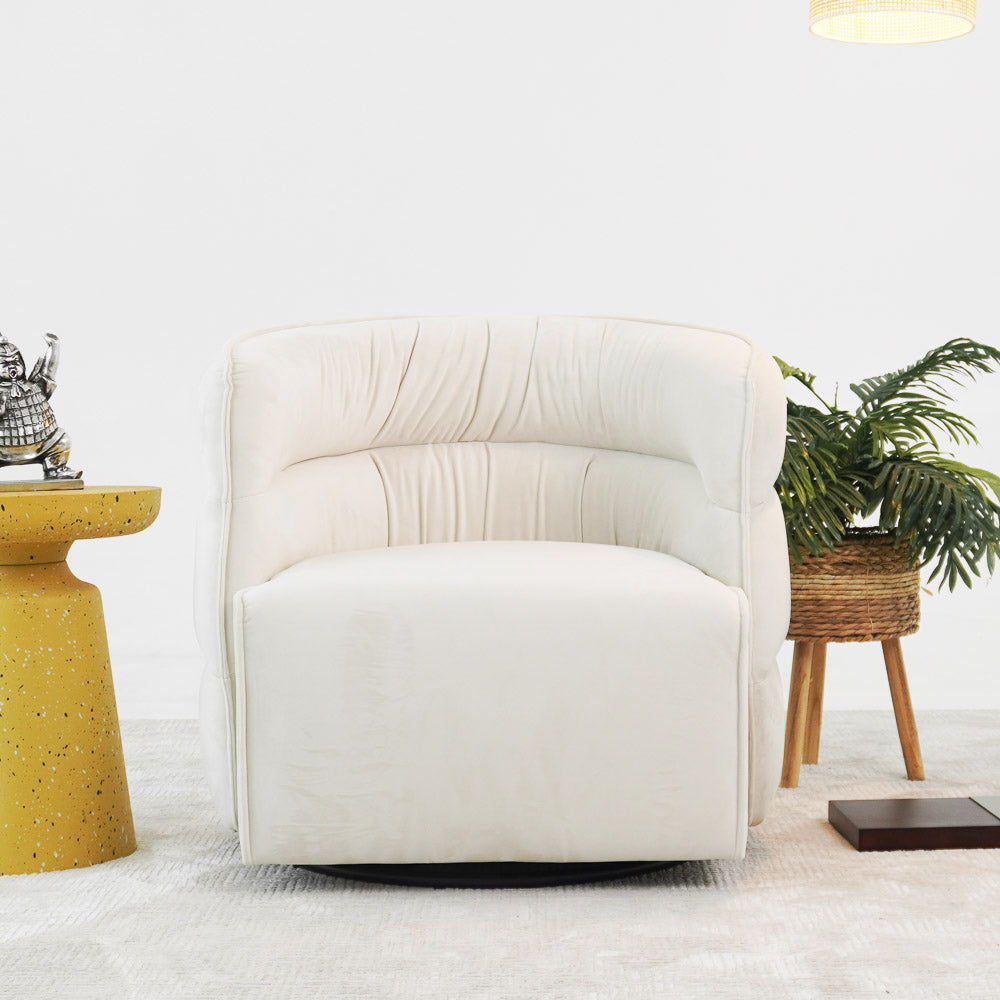 Walden Stylish Swivel Chair with Integrated Armrests - Multiple Colors