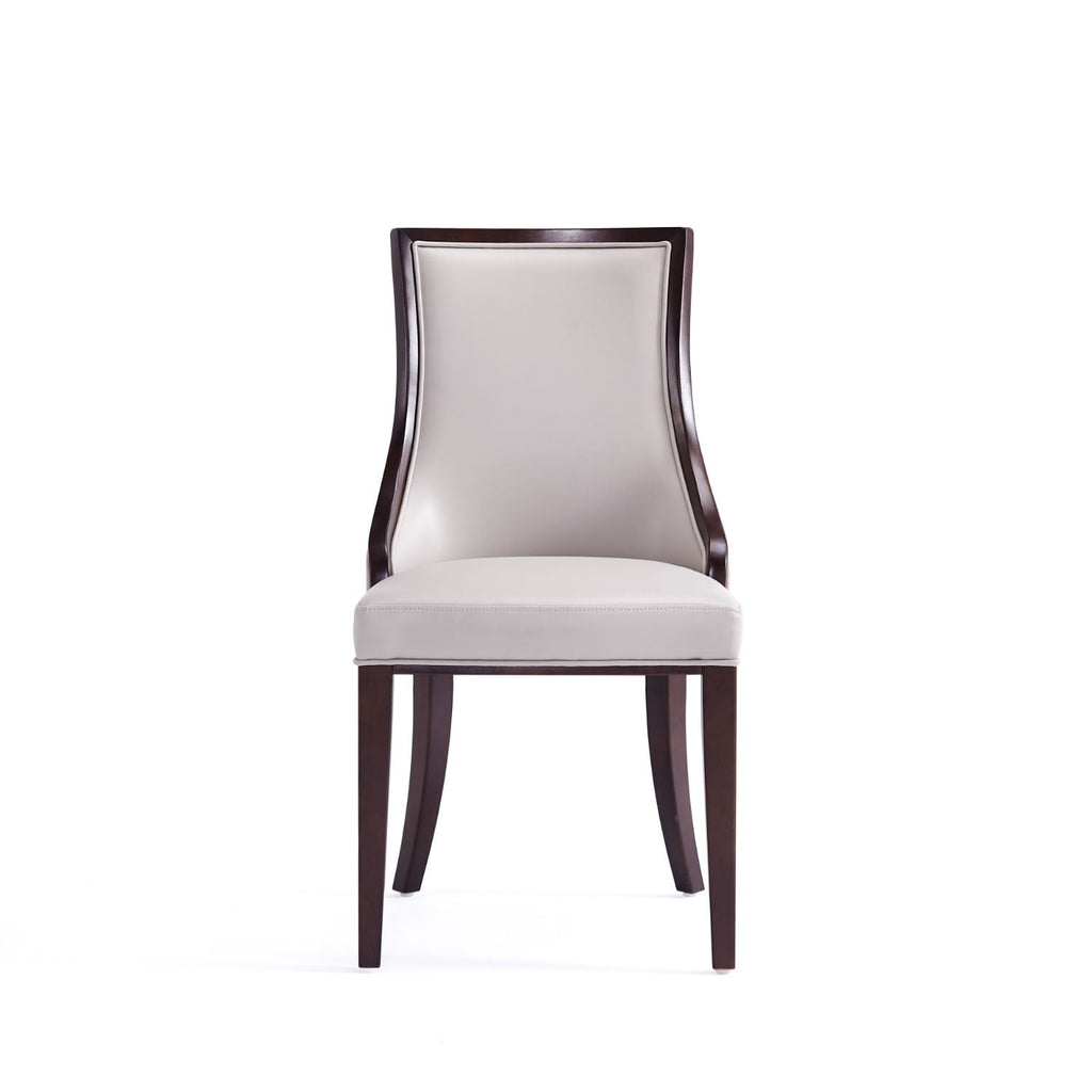 Grand Dining Chair Set with Solid Beech Wood Frame - Beige or Gray