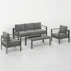 Outdoor Patio Set with All-Weather Cushions - Dark Gray