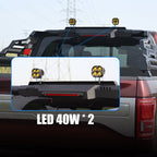 Adjustable Steel Truck Bed Roll Bar with Cargo Stability - Black