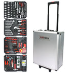 899 Piece Home Repair Tool Set with Rolling Toolbox - Pearl Silver or Black