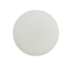 Outdoor Round Top Side Table with Lightweight Concrete Construction - Antique White