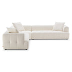 Elegant Upholstery Corner Sofa with Durable Frame - Beige