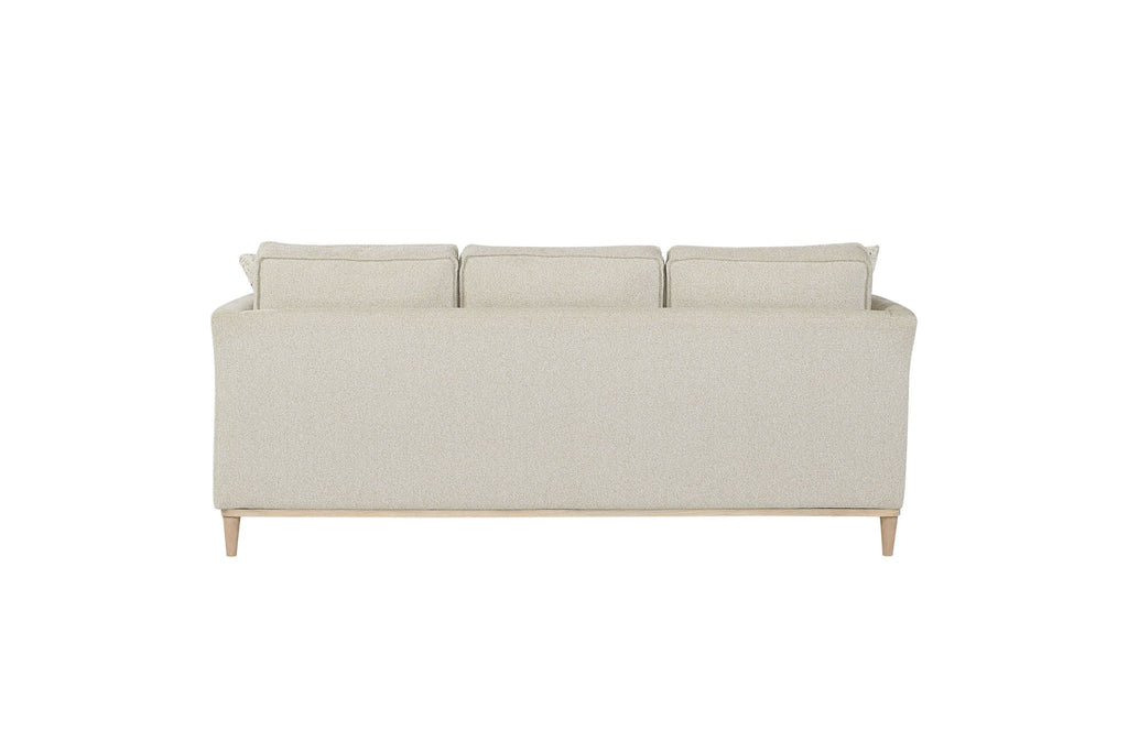Stationary Sofa With Reversible Cushions and Two Pillows - Gray or White