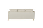Stationary Sofa With Reversible Cushions and Two Pillows - Gray or White