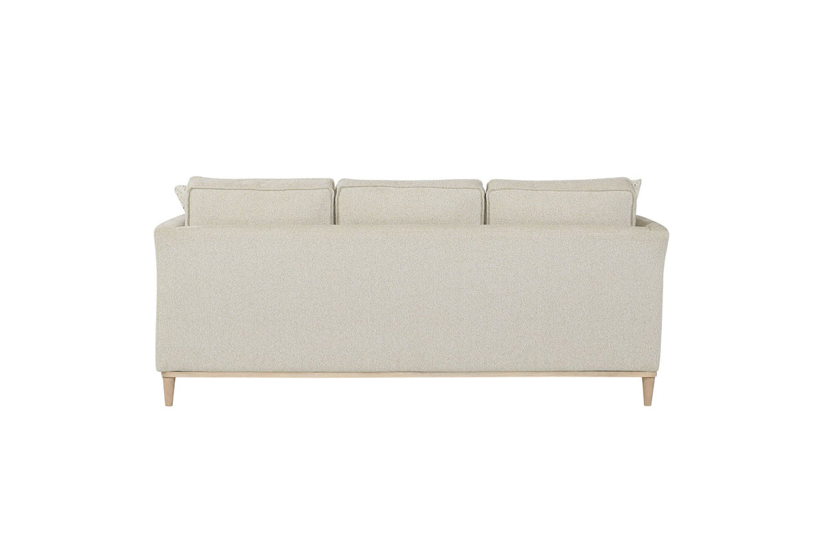 Stationary Sofa With Reversible Cushions and Two Pillows - Gray or White