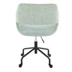 Contemporary Adjustable Office Chair with Cushioned Seat - Multiple Colors