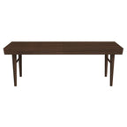 Dark Brown Wood Accent Bench with Solid Wood Frame - Mia