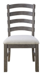 Upholstered Dining Chairs Set of 2 with Wood Frame - Brown