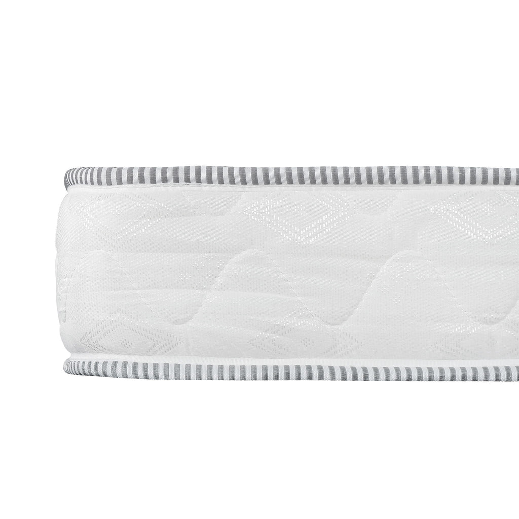 6-Inch Reversible Hybrid Mattress with Pressure Relief and Cooling Technology - White