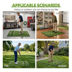 5'x4' Golf Hitting Mat with Guide Line - Heavy Duty Turf Practice