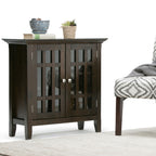 Storage Media Cabinet with Adjustable Shelves - Dark Brown, Light Brown, Dark Gray