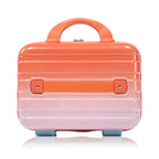 2 Pc PC Spinner Wheel Luggage Set with Lock - Gradient Blue Red