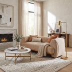 Modern Upholstered Velvet Sofa with Wood Frame - Nomad