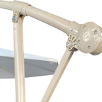 10ft Offset Patio Umbrella with UV-Resistant Fabric - Beige
