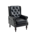 Modern Accent Armchair with Sturdy Wood Legs - Multiple Colors