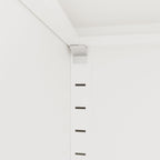 Steel Garage Storage Cabinet with Adjustable Shelves and Lock – Black or White