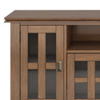 Rustic Natural Aged Brown TV Media Stand with Ample Storage - 72" Wide