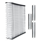MERV 13 Electrostatic Pleated HVAC Furnace Filter 4-Pack with High Efficiency - White