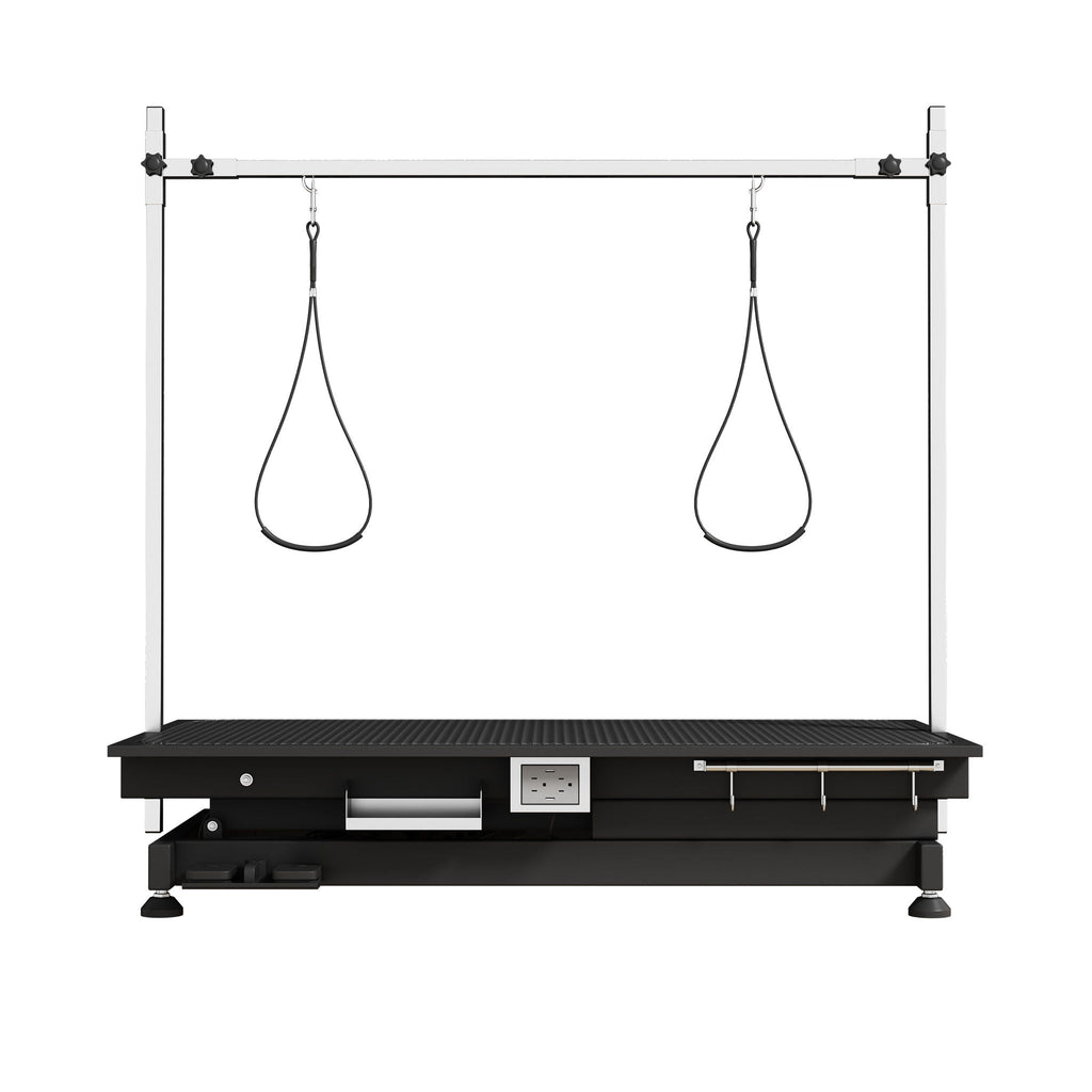 Height Adjustable Electric Pet Grooming Table with Heavy Duty Frame - Black or White