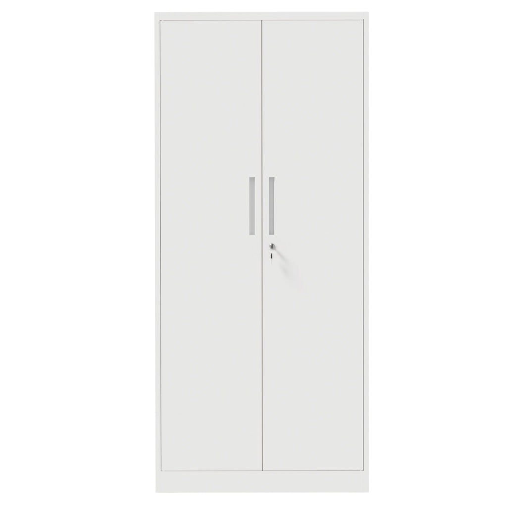 Steel Garage Storage Cabinet with Adjustable Shelves and Lock – Black or White