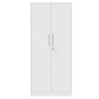 Steel Garage Storage Cabinet with Adjustable Shelves and Lock – Black or White