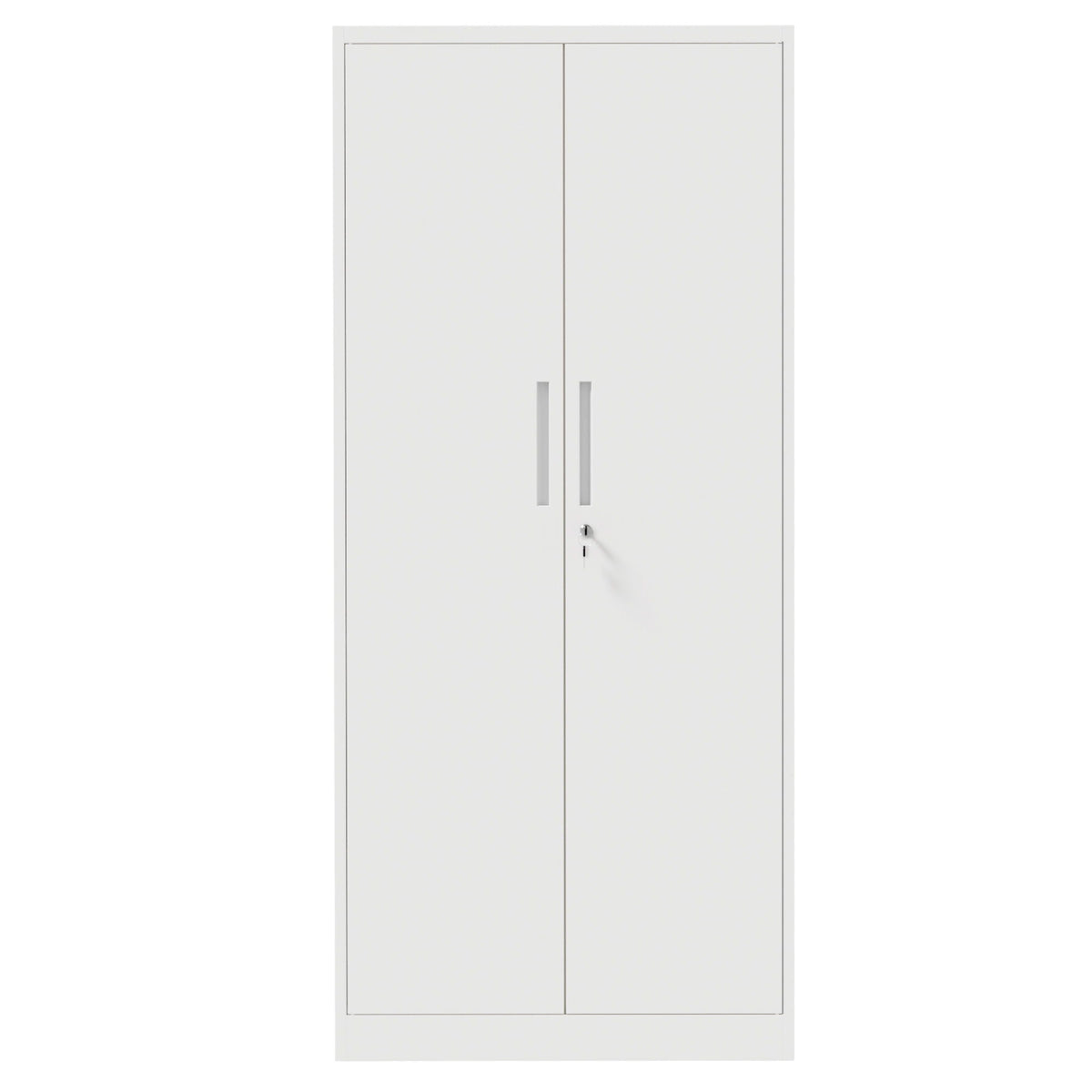 Steel Garage Storage Cabinet with Adjustable Shelves and Lock – Black or White