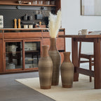 Classic And Neat Floor Vase with High Independent Stand - Multiple Colors