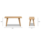 Capri 35.5" Solid Bench