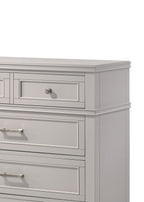 5 Drawer Chest with Ample Storage - White or Gray
