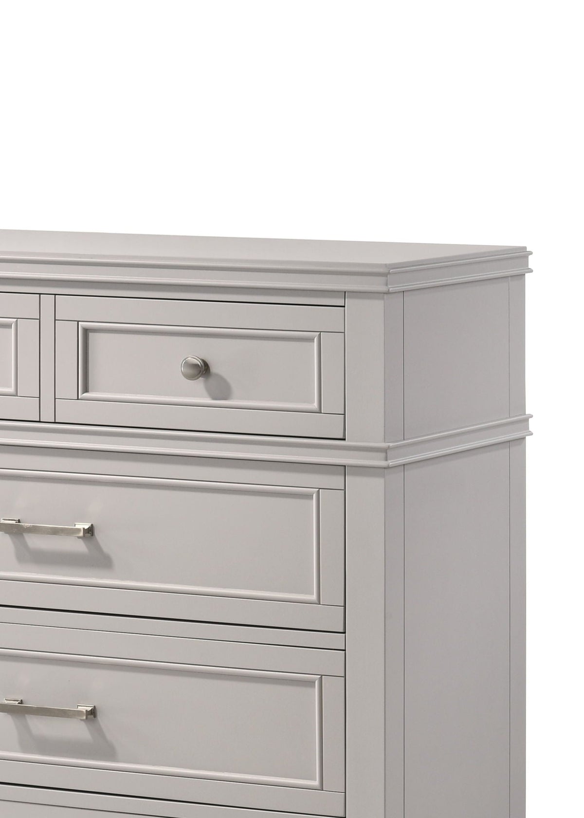 5 Drawer Chest with Ample Storage - White or Gray
