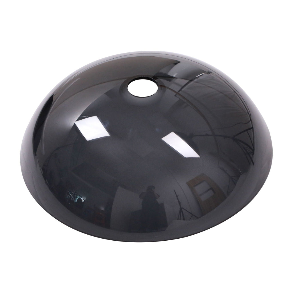 Tempered Glass Vessel Sink with Pop-Up Drain - White, Pearl Silver, Dark Brown, Dark Gray