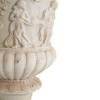 Garden Urn, Antique White, 27" H with Drainage Hole