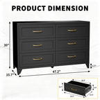 6 Drawer Dresser for Bedroom