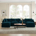 Comfort U Shaped Couch with Reversible Chaise - Chenille
