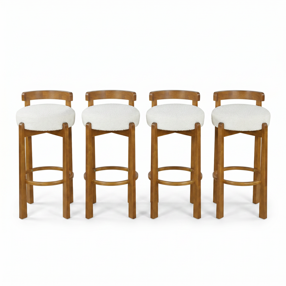 Elise Indoor Wooden Low Back Barstool