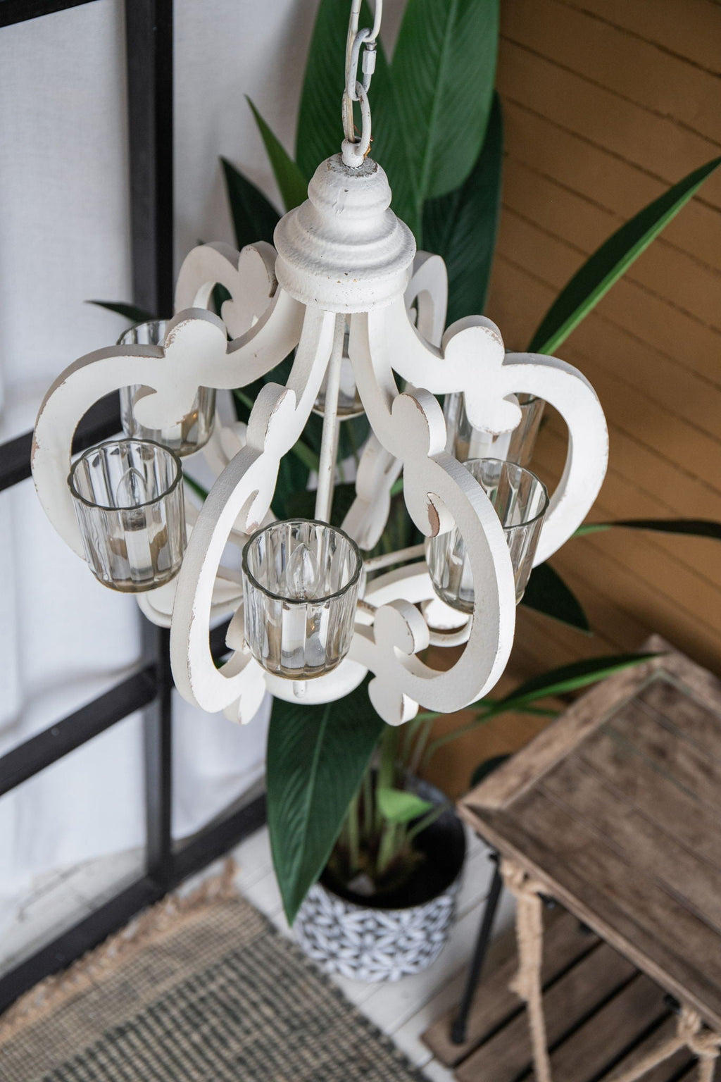 Farmhouse Chandelier with Adjustable Chain - Multiple Colors