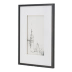 Architecture Wall Art Prints Set of 4 with Black Frame - White / Black