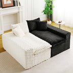 Luxury Multifunctional Sofa for Living Room with Adjustable Layout - Black, Dark Green, White, Pink