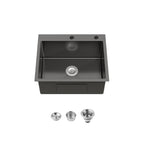 Stainless Steel Kitchen Sink with Single Bowl Undermount - Satin Finish