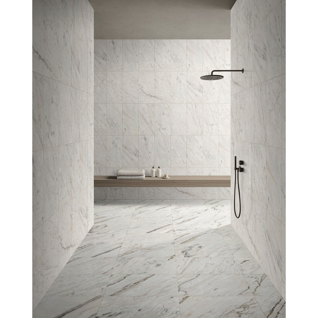 Textured 3D Decorative Tiles with Polished Marble Surface - Yellow, Gray, or White