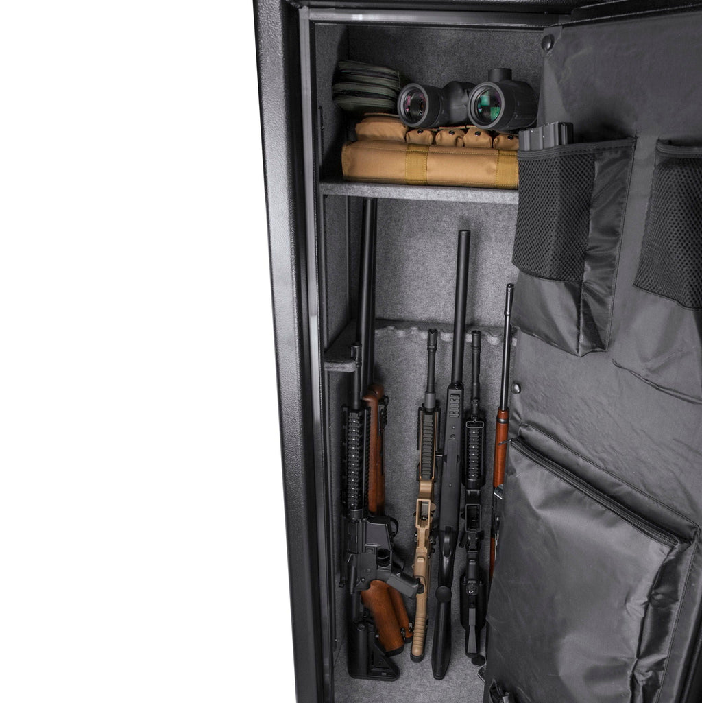 Tall Fireproof Protection Safe Vault with Solid Steel Construction - Black